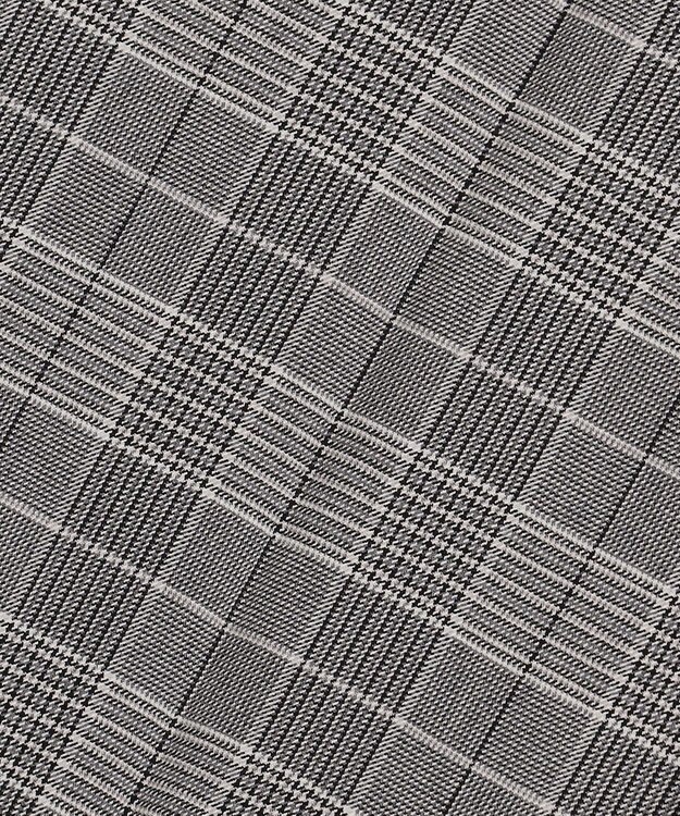 23区 【Oggi掲載/洗える】ウォームストレッチ チェック テーパード パンツ グレーチェック