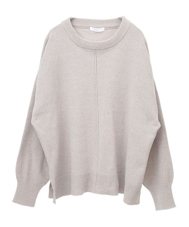 Green Parks ベロアモールリラックスサイズニットプルオーバー Light Gray