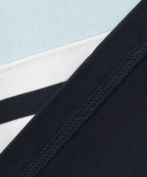 J.PRESS KIDS 【100-130cm】ボーダーミックス カットソー サックスブルー系