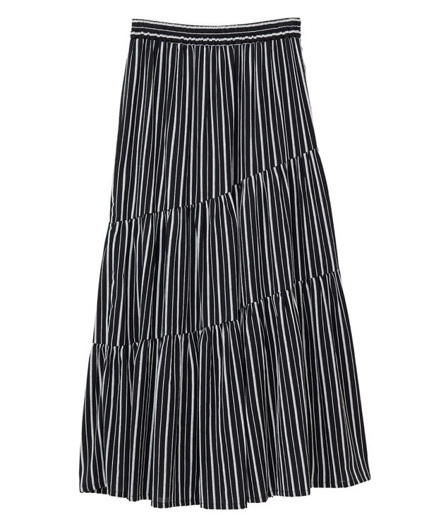 Green Parks ・ＥＬＥＮＣＡＲＥ　ＤＵＥ　ストライプフレアスカート Beige