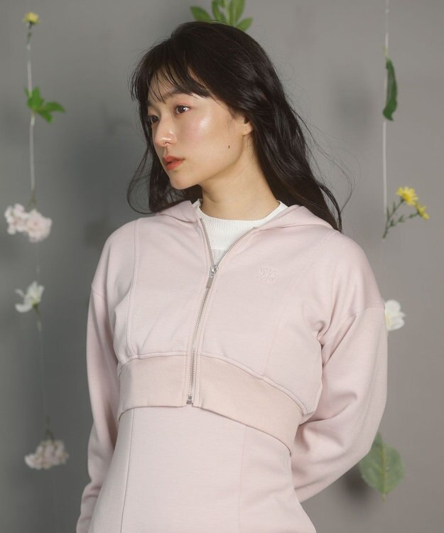 Green Parks ｄａｚｚｌｉｎ　ＳＥＴ２点パーカー＋キャミワンピース Pink