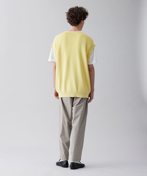 UNFILO MENS イージーケア ニットベスト [23年春夏商品] イエロー