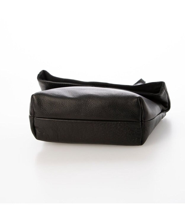 UNBILLION ペルケ perche / ガーメントレザー・サスティナブルミニショルダー ブラック