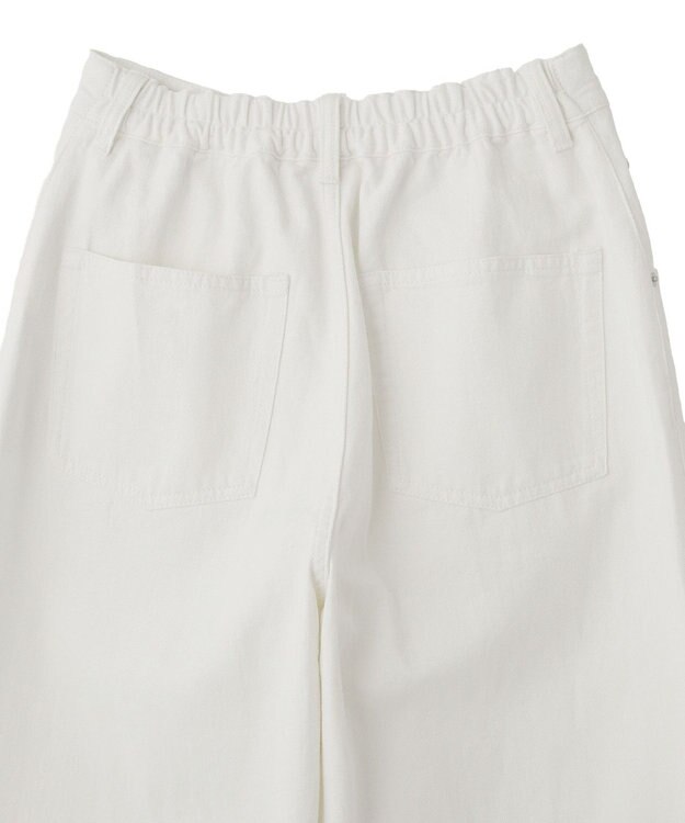 YECCA VECCA 綿麻バギーツイルパンツ Off White