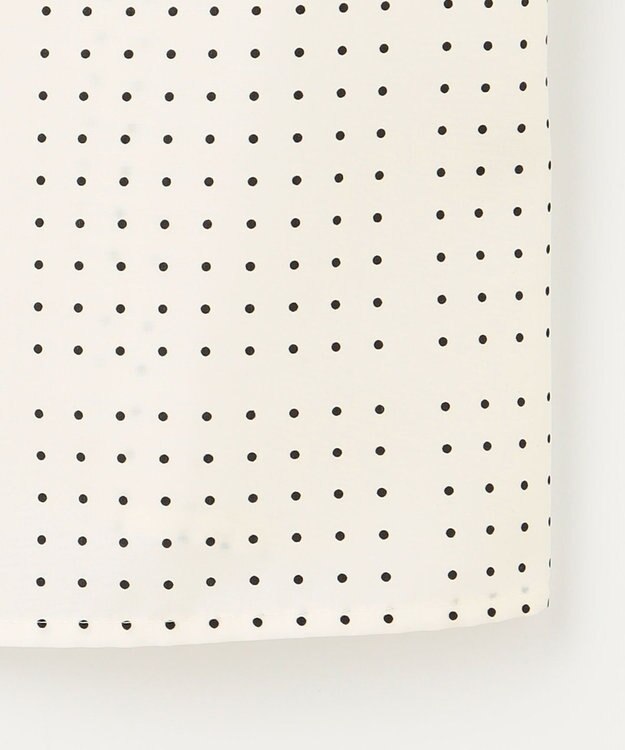 J.PRESS LADIES S 【洗える】ブロックドットプリント バンドカラー ブラウス ホワイト系5