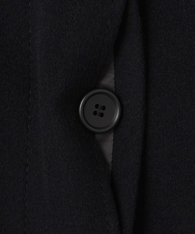 23区 ウールカシミヤビーバー スタンドカラー コート ブラック系