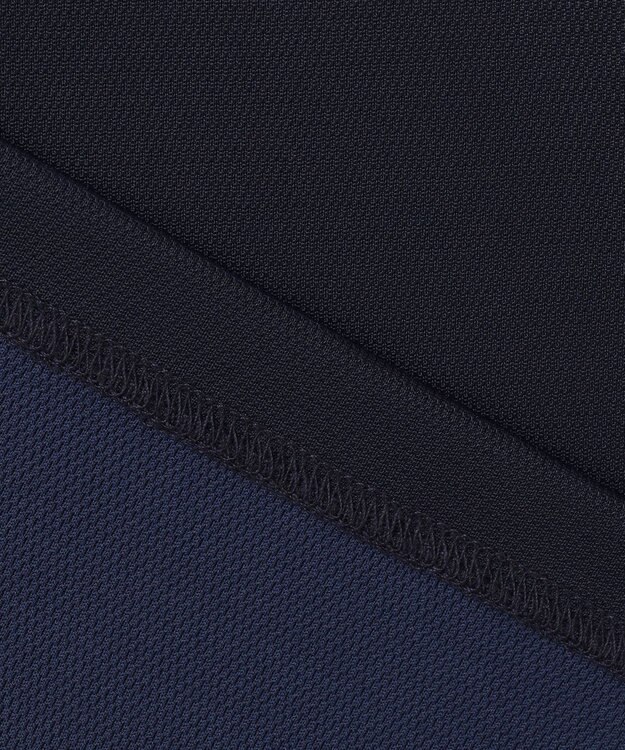 23区GOLF 【23Fondation/MEN】【UVケア】ハイブリッド ポロシャツ ネイビー系