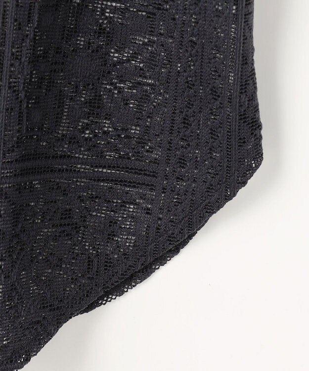 ANY L レースオーバーシャツ スレート