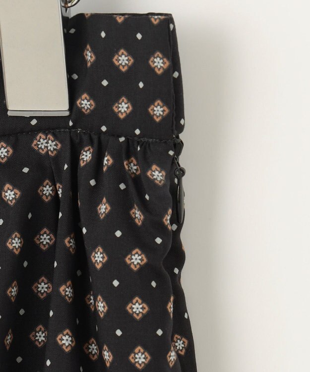 J.PRESS LADIES S 【洗える】 ジオメトリック ギャザー スカート グレー系5