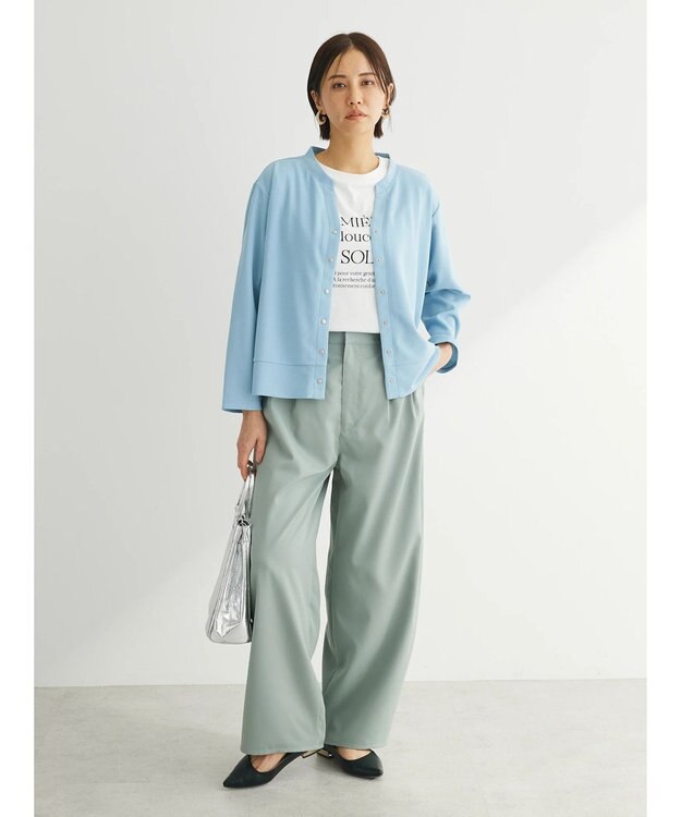 Green Parks フェミニンロゴボックスＴシャツ Off White