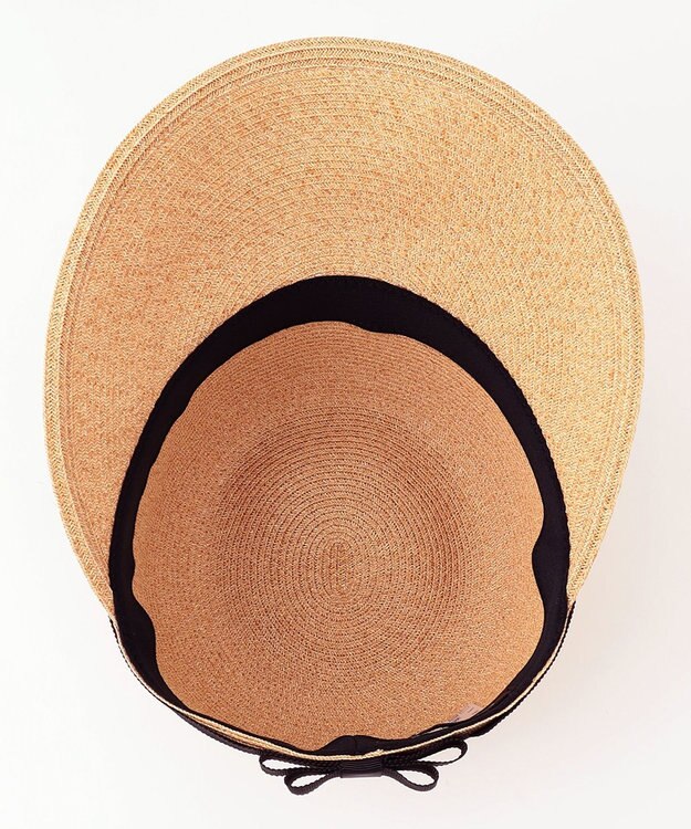 TOCCA 【UV98%以上カット・吸水速乾・抗菌防臭・洗える・サイズ調整可】BACK RIBBON BRAID CAP キャップ ブラック系
