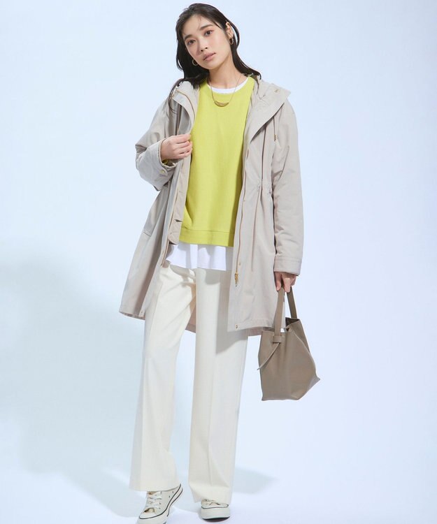 23区 L 【撥水加工/洗える】ライナー付き マルチウェイアウター ベージュ系