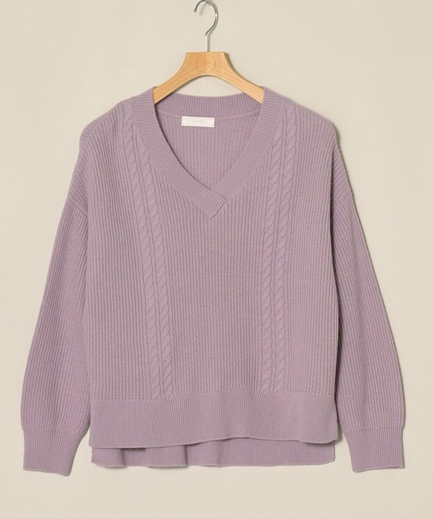 ONWARD Reuse Park 【any SiS】ニット秋冬 パープル