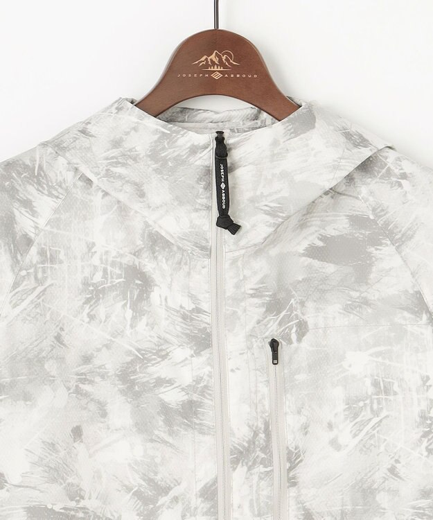 JOSEPH ABBOUD MOUNTAIN 【ストレッチ/軽量/ECO撥水/ポケッタブル】エンボスストレッチ パーカー ライトグレー系5