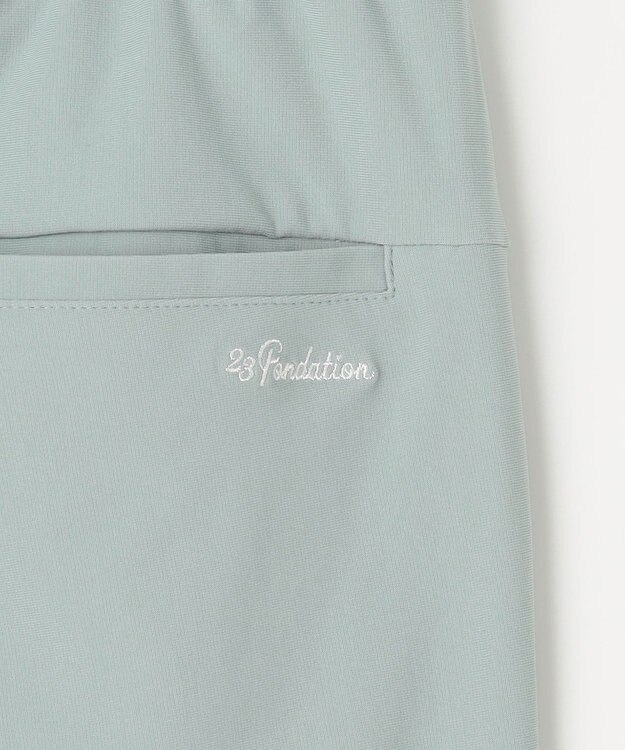 23区GOLF カラー追加！【23Fondation/WOMEN】メリルハイテンション テーパードパンツ グリーン系