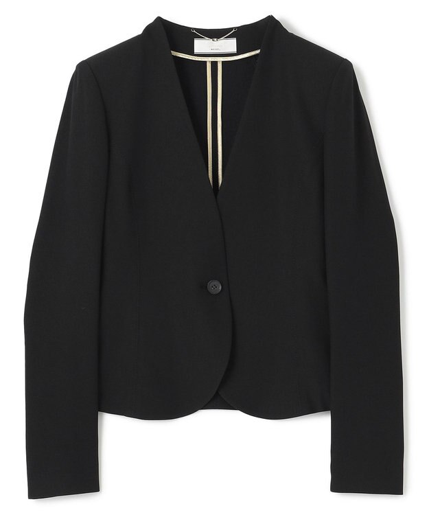 BEIGE， LUIZA / ノーカラージャケット Black