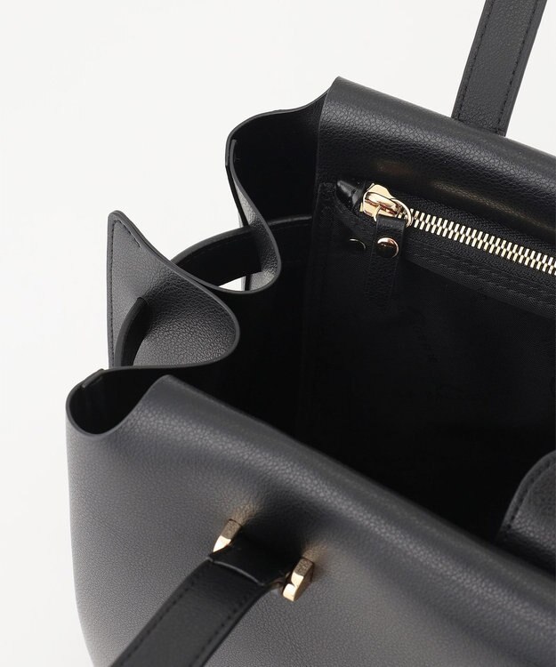 LA BAGAGERIE コンビカラーA4トートバッグ ブラック