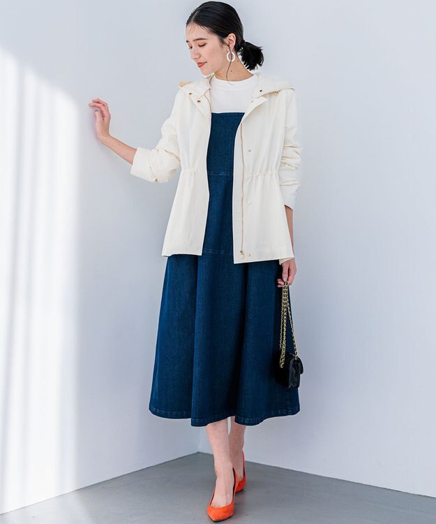 組曲 ライトデニム ジャンスカ ネイビー系