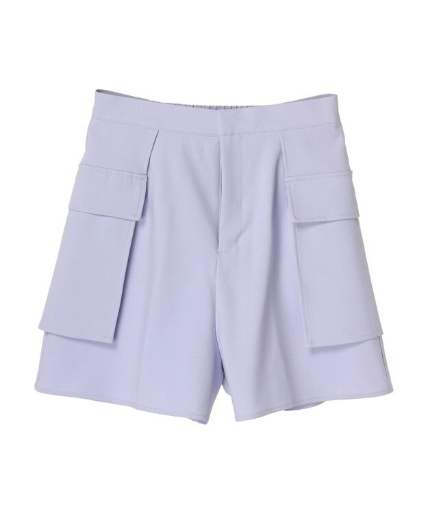 earth music&ecology デザインポケットショートパンツ Purple