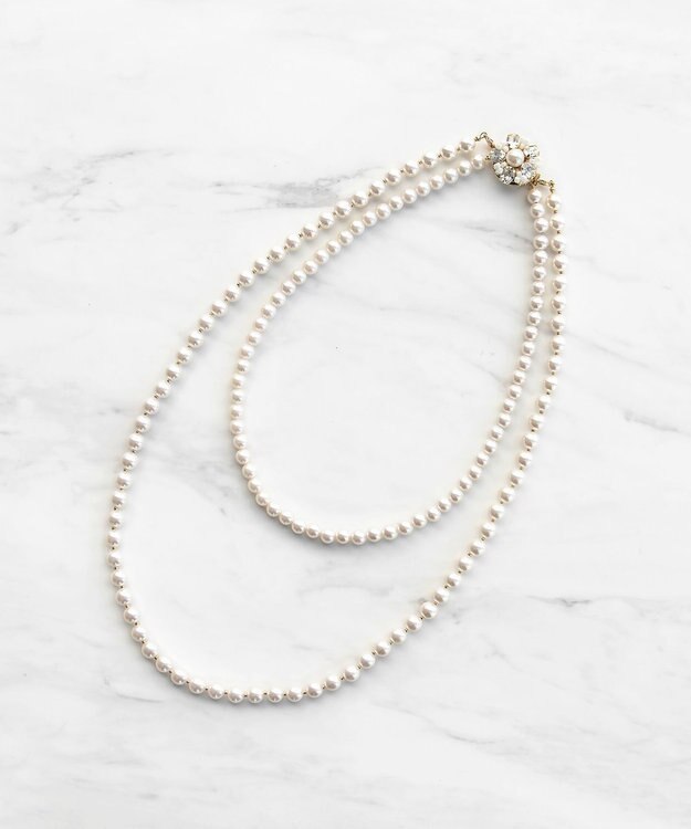 【3WAY】BIJOUX CLASP PEARL NECKLACE ネックレス / TOCCA