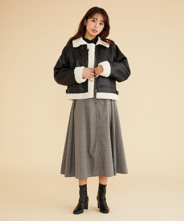 古畑星夏さん着用】ボアフライト ジャケット / Feroux