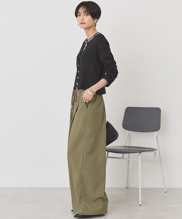 AMERICAN HOLIC 【２点セット】リンガーＴシャツ＋カーディガン Off White