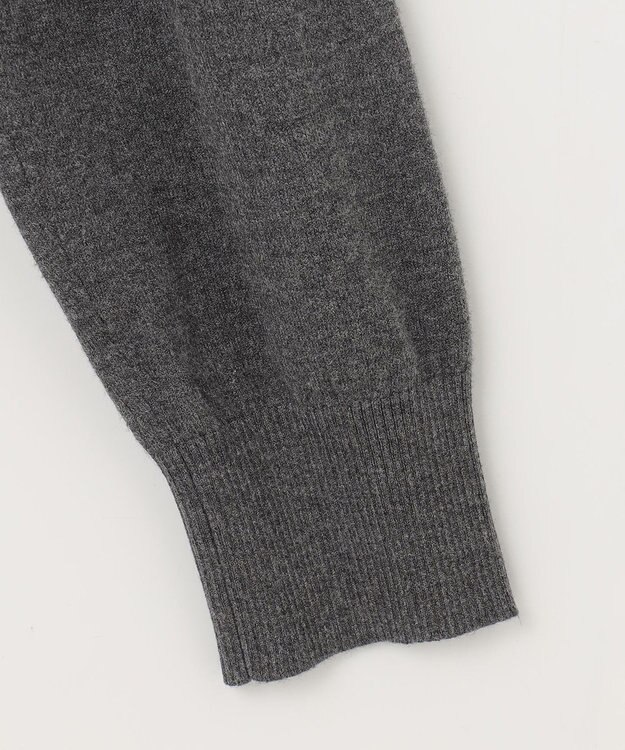 JOSEPH ABBOUD MOUNTAIN 【WEB限定・SPACE/チクチクしない/イージーケア/3シーズン対応】 SNOWYハイネック ジップカーディガン グレー系