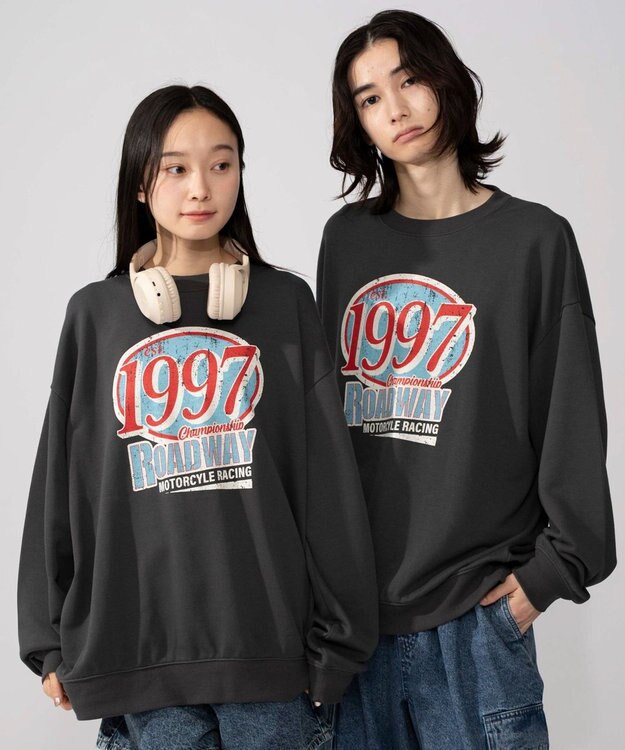 WEGO 【2025年秋冬新作/SMLXLサイズ展開/ユニセックス着用ITEM】アソートグラフィックプルオーバー 柄4