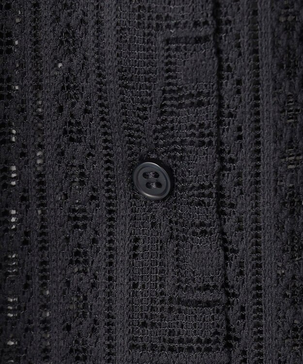 ANY L レースオーバーシャツ スレート