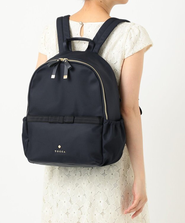 TOCCA DUAL RIBBON BACKPACK バックパック ネイビー系