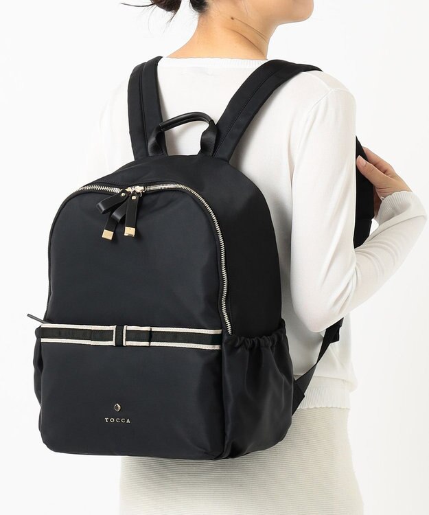 TOCCA DUAL RIBBON BACKPACK バックパック ブラック系