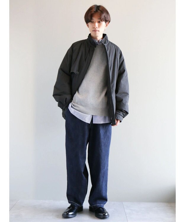 CRAFT STANDARD BOUTIQUE ワイドリブクルーネックニットプルオーバー Light Gray