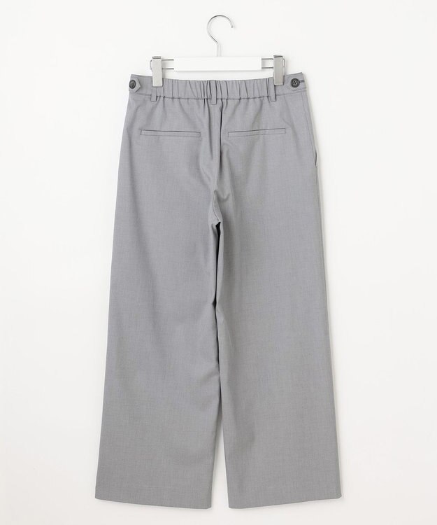 J.PRESS LADIES 【セットアップ対応・洗える・撥水】コットンFITTY ストレート パンツ グレー系