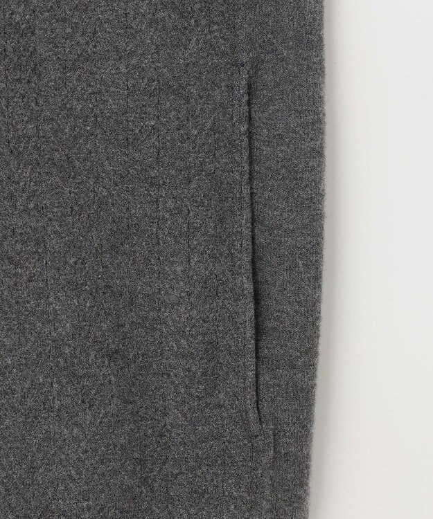 JOSEPH ABBOUD MOUNTAIN 【WEB限定・SPACE/チクチクしない/イージーケア/3シーズン対応】 SNOWYハイネック ジップカーディガン グレー系