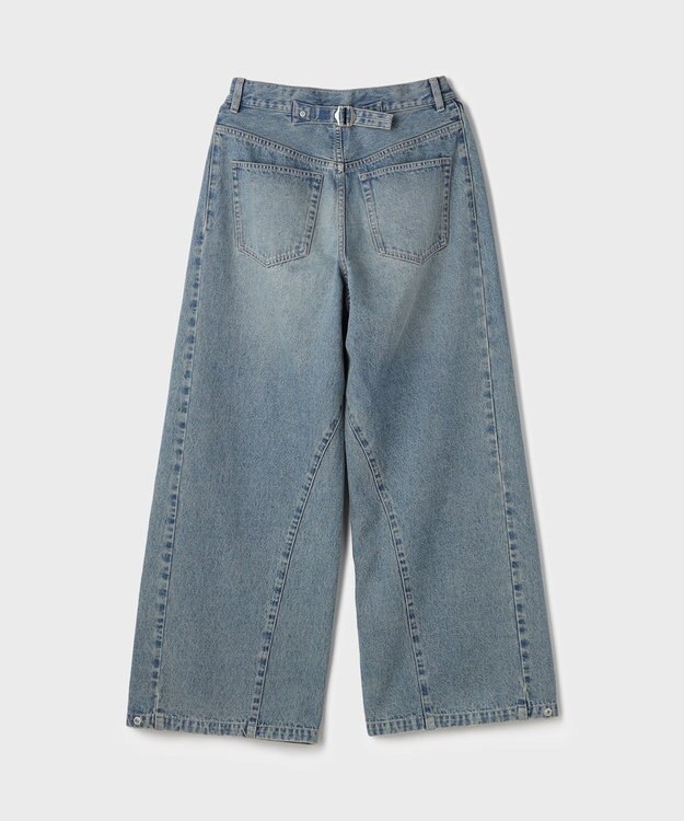GRACE CONTINENTAL ラップ2wayデニムパンツ ブルー