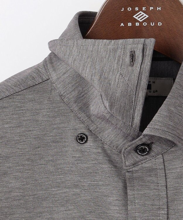JOSEPH ABBOUD 【キングサイズ・ストレッチ・洗える】コンパクトジャージーシャンブレー グレー系