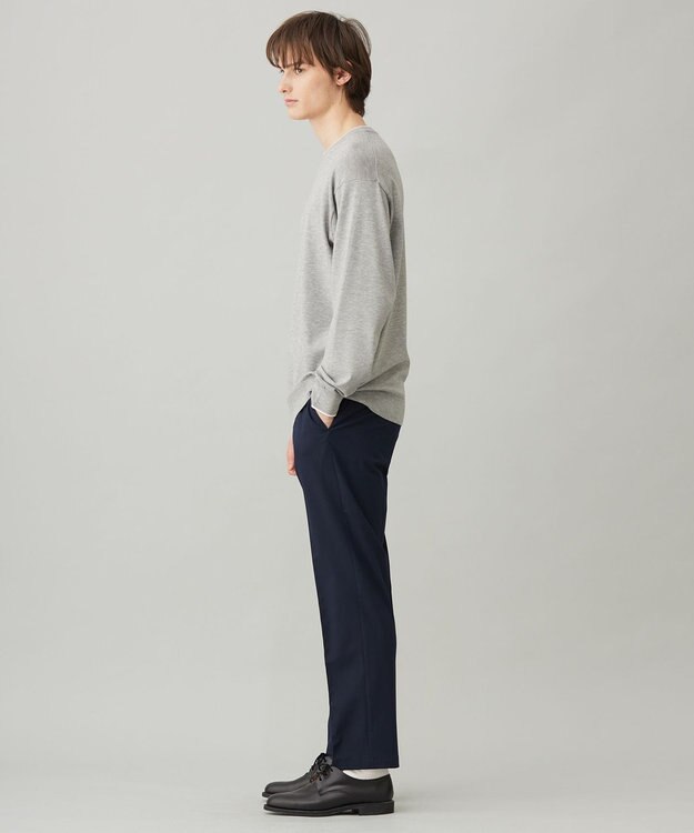 UNFILO MENS スタイリッシュ ニット プルオーバー グレー