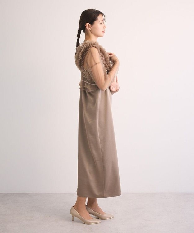 Green Parks ・Ｒａｉｌｍｅ　ＳＥＴ３点　チュールビスチェキャミワン Beige