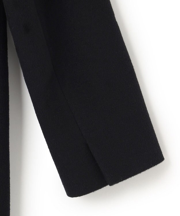 23区 S ウールカシミヤビーバー スタンドカラー コート ブラック系