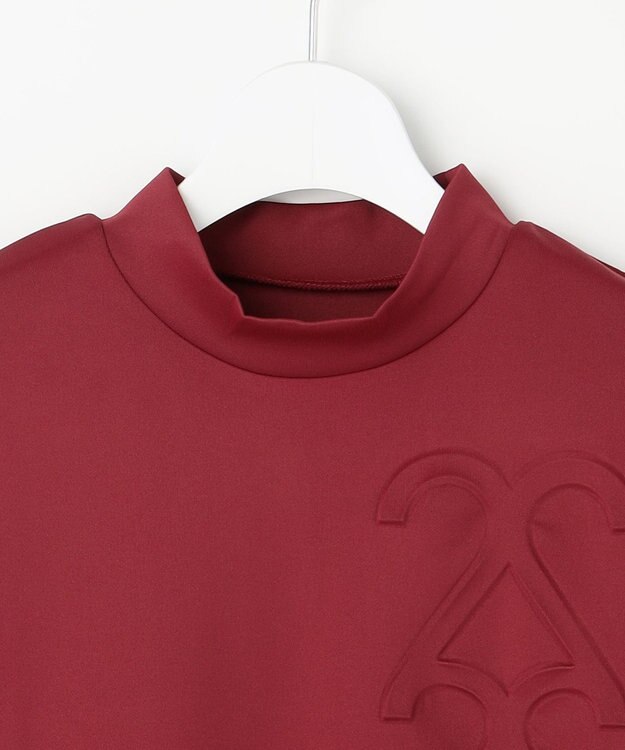 23区GOLF 【WOMEN】ライトダンボールストレッチモックネック レッド系