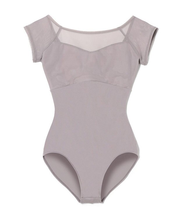 Chacott フレンチスリーブレオタード グレージュ