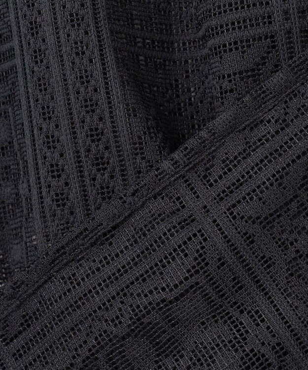 ANY L レースオーバーシャツ スレート