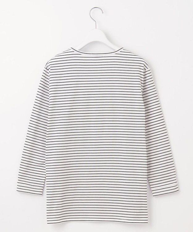 J.PRESS LADIES 【吸水速乾】ベーシックジャージー ボーダー カットソー ホワイト系1