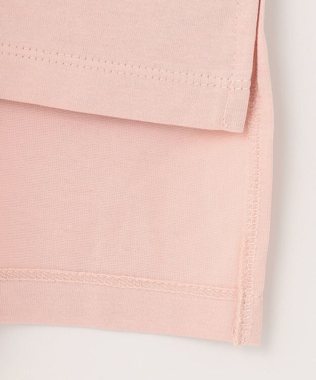 組曲 【汗ジミ防止・撥水】GIZAプレーティング天竺袖フリル カットソー ピンク系