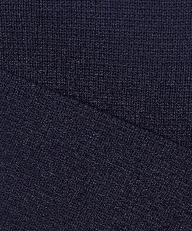 Feroux 【洗える】トラッドデザイン ニットジャケット ネイビー系