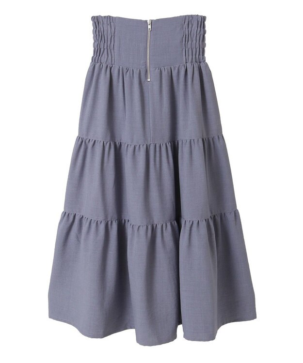 Green Parks ・ELENCARE DUE リネンライクティアードスカート Blue