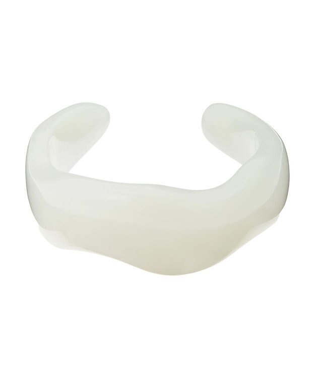 AMERICAN HOLIC ボリュームＣ型マーブルバングル White