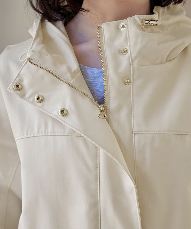 Tiaclasse 【テフロン加工・撥水・花粉ガード】マウンテンパーカー アイボリー