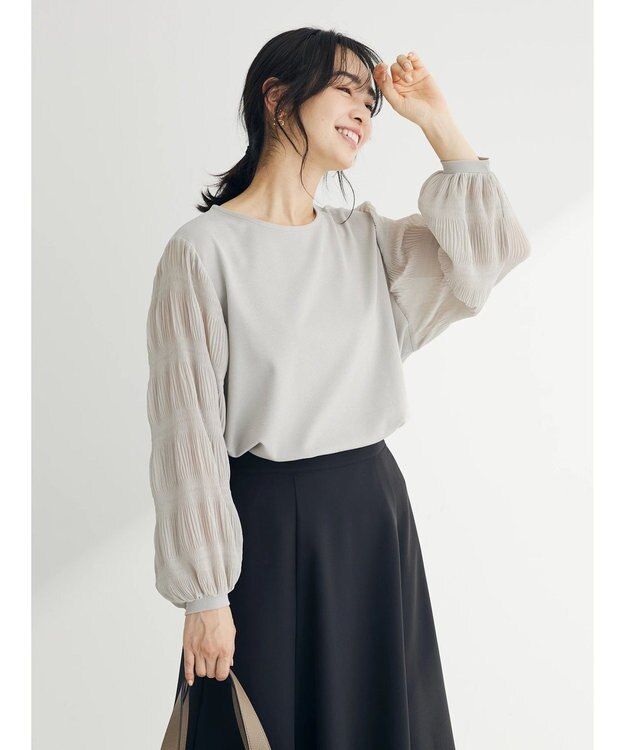 Green Parks マジョリカスリーブカットプルオーバー Light Gray