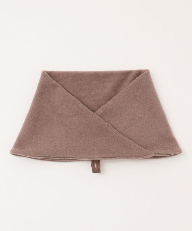 23区GOLF 取り外し可能なスヌード付き【23Fondation/WOMEN】【吸湿発熱】フーディー風 ワンピース ベージュ系